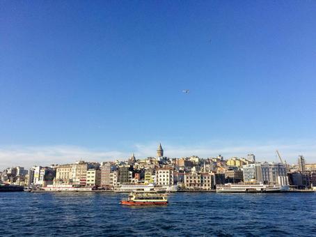 Istanbul skyline, istanbul, turkey, galata tower, JPG