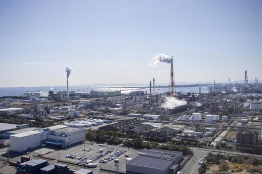 四日市 工業地帯 風景 四日市 工業地帯 風景 四日市,工業地帯,風景の写真素材