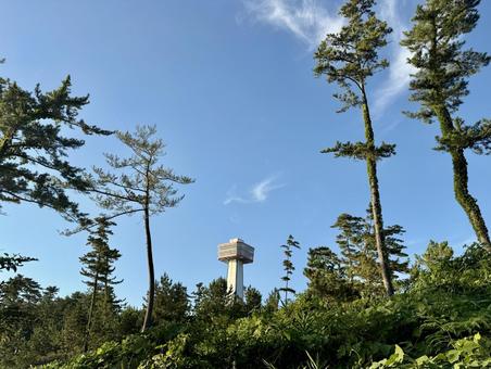 Photo, evening, showa, observatory, 