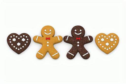 クリスマスクッキー クリスマスクッキー クリスマスクッキー,クッキー,ジンジャーブレッドマンの写真素材