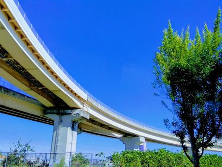 伸びゆく道路 伸びゆく道路 道路,ロータリー,素材の写真素材