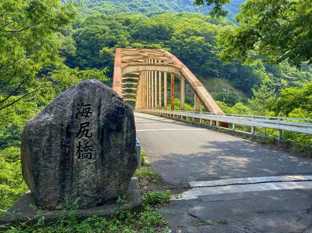 海尻橋 栃木県日光市 海尻橋 栃木県日光市 海尻橋,五十里ダム,ダムの写真素材