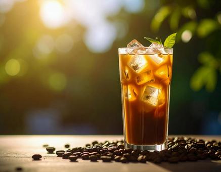 アイスコーヒーのイメージ アイスコーヒーのイメージの写真