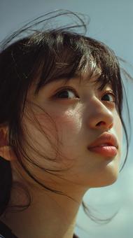若さと美しさを表現した日本人女性 若さと美しさを表現した日本人女性の写真