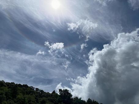 夏の青空 夏の青空の写真