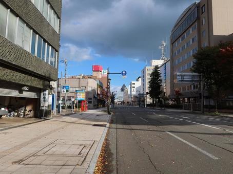 青森 八甲通り 北方向 青森,八甲通り,北方向の写真素材