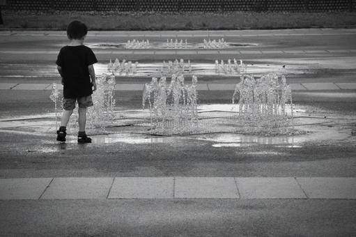 噴水 噴水の写真