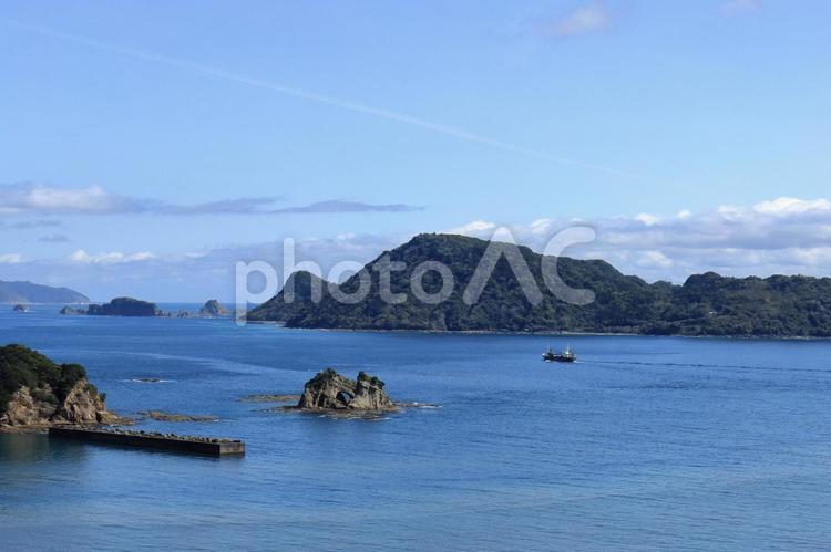 日南海岸　南郷の海 風景,自然,海の写真素材