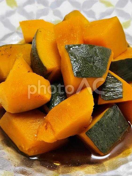 かぼちゃの煮物2 カボチャ,煮物,オレンジの写真素材
