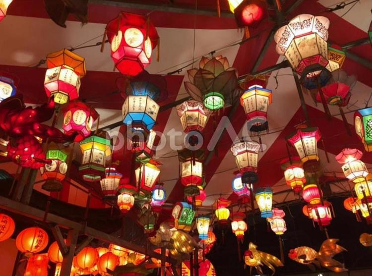 長崎ランタンフェスティバル 長崎ランタンフェスティバル,ランタン,ろうそくの写真素材