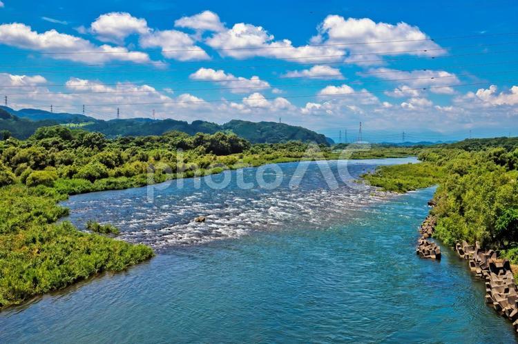 鬼怒川の潤い、栃木の豊かな自然 栃木県,鬼怒川,風景の写真素材