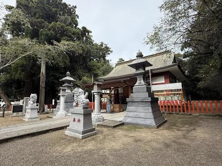 息栖神社　本殿　拝殿　社殿 息栖神社,東国三社,茨城県の写真素材