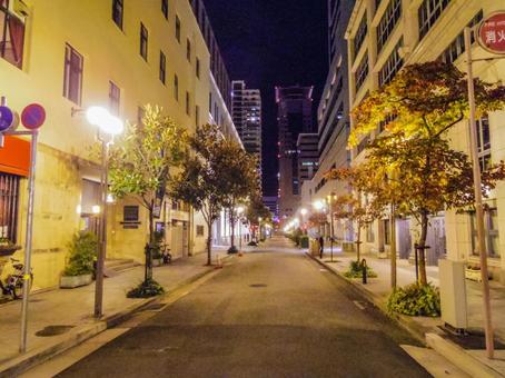【兵庫県】神戸市・旧神戸居留地 旧神戸居留地,夜,夜景の写真素材