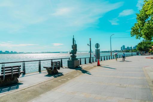【台湾】淡水の海 【台湾】淡水の海 台湾,台北,淡水の写真素材