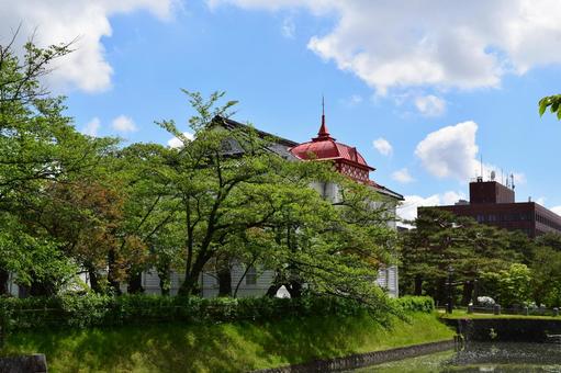 Photo, taihokan, red dome, white wall, 