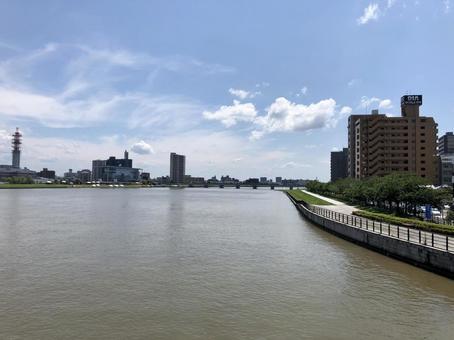 信濃川, JPG 信濃川, shinano, मैदान, निगाटा, JPG