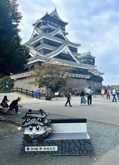 観光地の熊本城 観光地の熊本城の写真