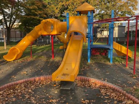 Photo, slide, park, play equipment, 