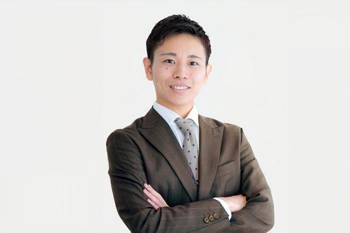若くして成功したビジネスマン ビジネスマン,腕組み,経営者の写真素材
