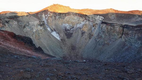 富士山火口 富士山,アウトドア,登山の写真素材