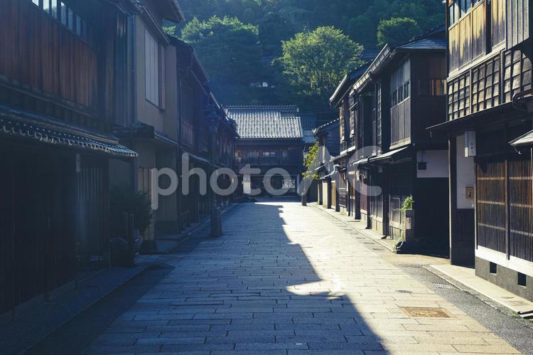 金沢 ひがし茶屋街の風景 ひがし茶屋街,東茶屋町,東の写真素材