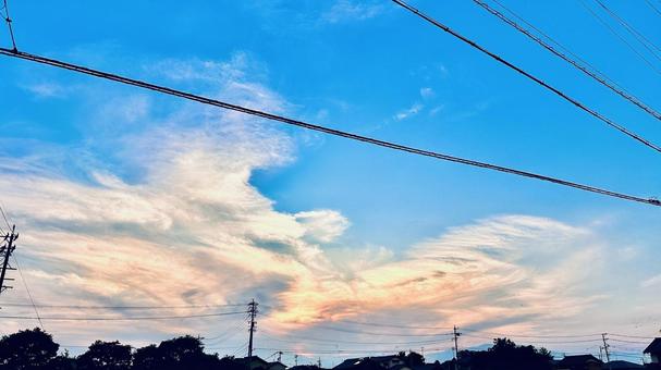 夕暮れの空 夕暮れの空の写真