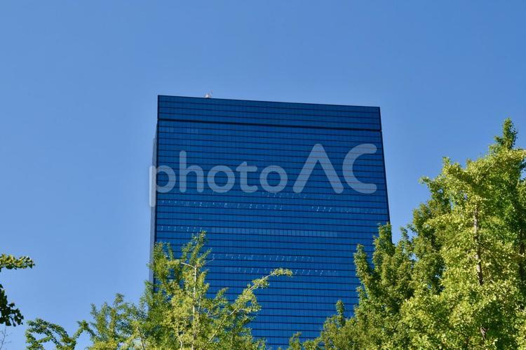 緑あふれる癒やしのオフィス街で快適ライフ オフィスビル,オフィス,ビジネス街の写真素材
