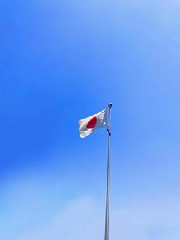 国旗 国旗 国旗,日の丸,国旗掲揚の写真素材