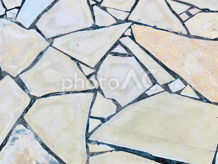 敷き詰められた石の床 タイル,フロア,石の写真素材