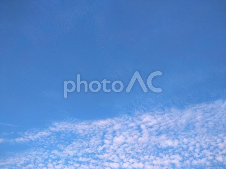 さわやかな青空と白い雲 青空,秋,空の写真素材