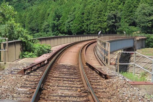 線路 鉄道,線路,レールの写真素材