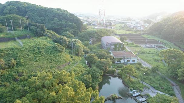 A dam overlooking the city, JPG