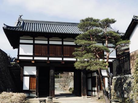 信州小諸城大手門裏手 小諸城,小諸市,城郭の写真素材
