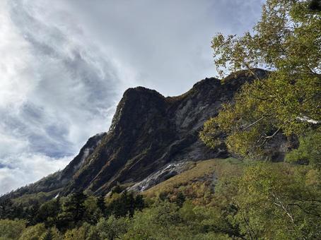 涸沢カール登山中の景色 涸沢カール登山中の景色の写真
