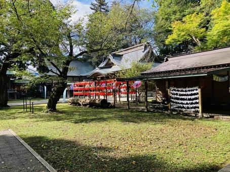 駒形神社　境内 駒形神社,岩手県奥州市,陸中国一宮の写真素材