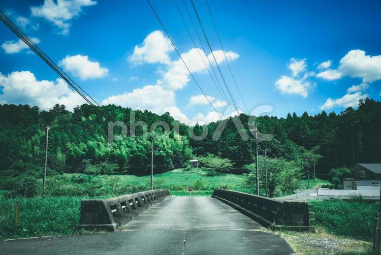 日本の夏の風景 日本,夏,田舎の写真素材