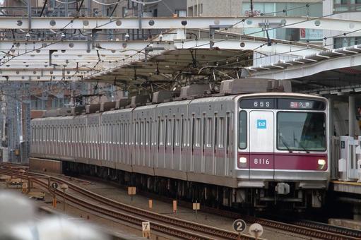 東京メトロ半蔵門線、8000系車両 東京メトロ半蔵門線、8000系車両 東京メトロ,半蔵門線,8000系の写真素材