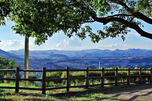 五月台より川西市と山並み 五月台,公園,展望台の写真素材