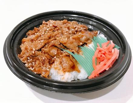 牛カルビ丼 牛カルビ丼 牛カルビ丼,牛カルビ,焼肉の写真素材