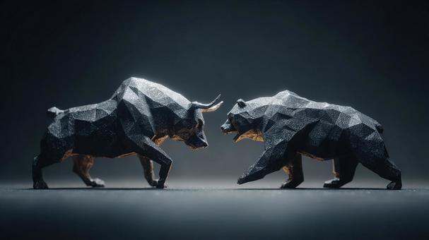 投資戦略の比喩：ブルとベアの静かなる戦いの写真