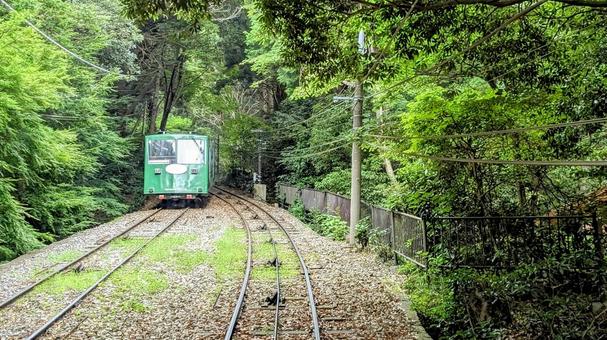 Photo, mount tsukuba, cable car, vehicle, 