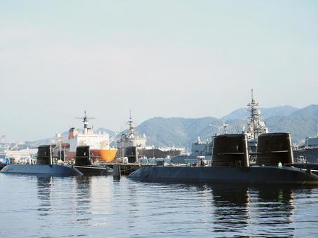 広島県呉市　アレイからすこじま　 広島県,呉市,潜水艦の写真素材