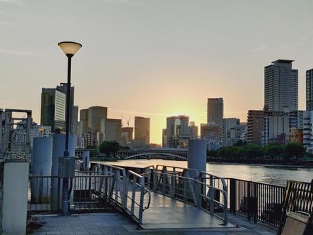 Kitahama sunset, JPG Kitahama sunset, JPG