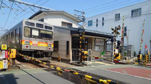 東急大井町線　九品仏駅　東京都世田谷区 九品仏駅,大井町線,東急の写真素材