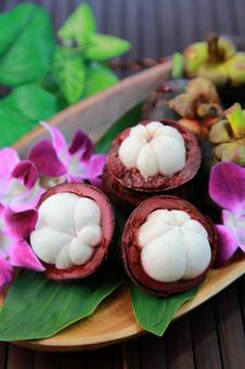 Photo, mangosteen, fruit, tropical fruits, 