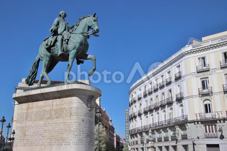 プエルタ・デル・ソル（マドリード） マドリード,太陽の門,プエルタ・デル・ソルの写真素材