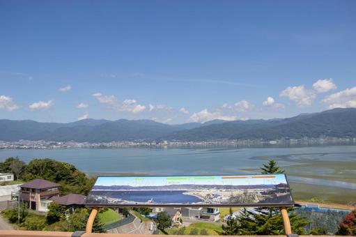 諏訪湖 諏訪湖 諏訪湖,湖,諏訪市の写真素材