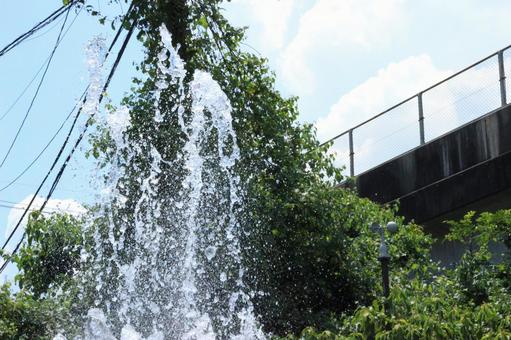 噴水 噴水の写真