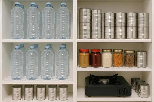 防災用の備蓄ストックの写真