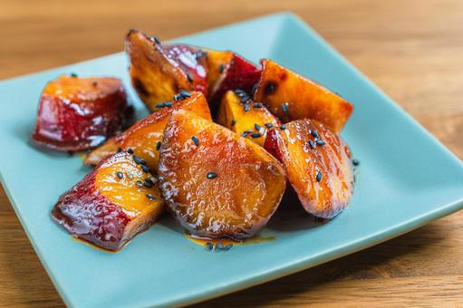 大学芋 大学芋,さつまいも,芋の写真素材